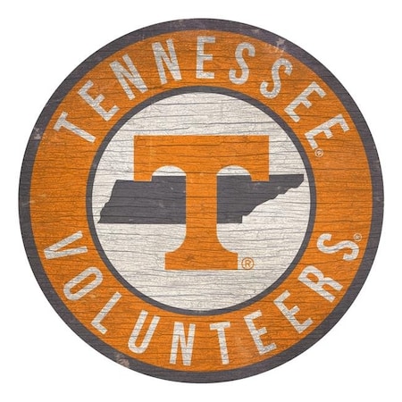 Fan Creations Tennessee Volunteers Sign Wood 12 Inch Round State Design 7846020189